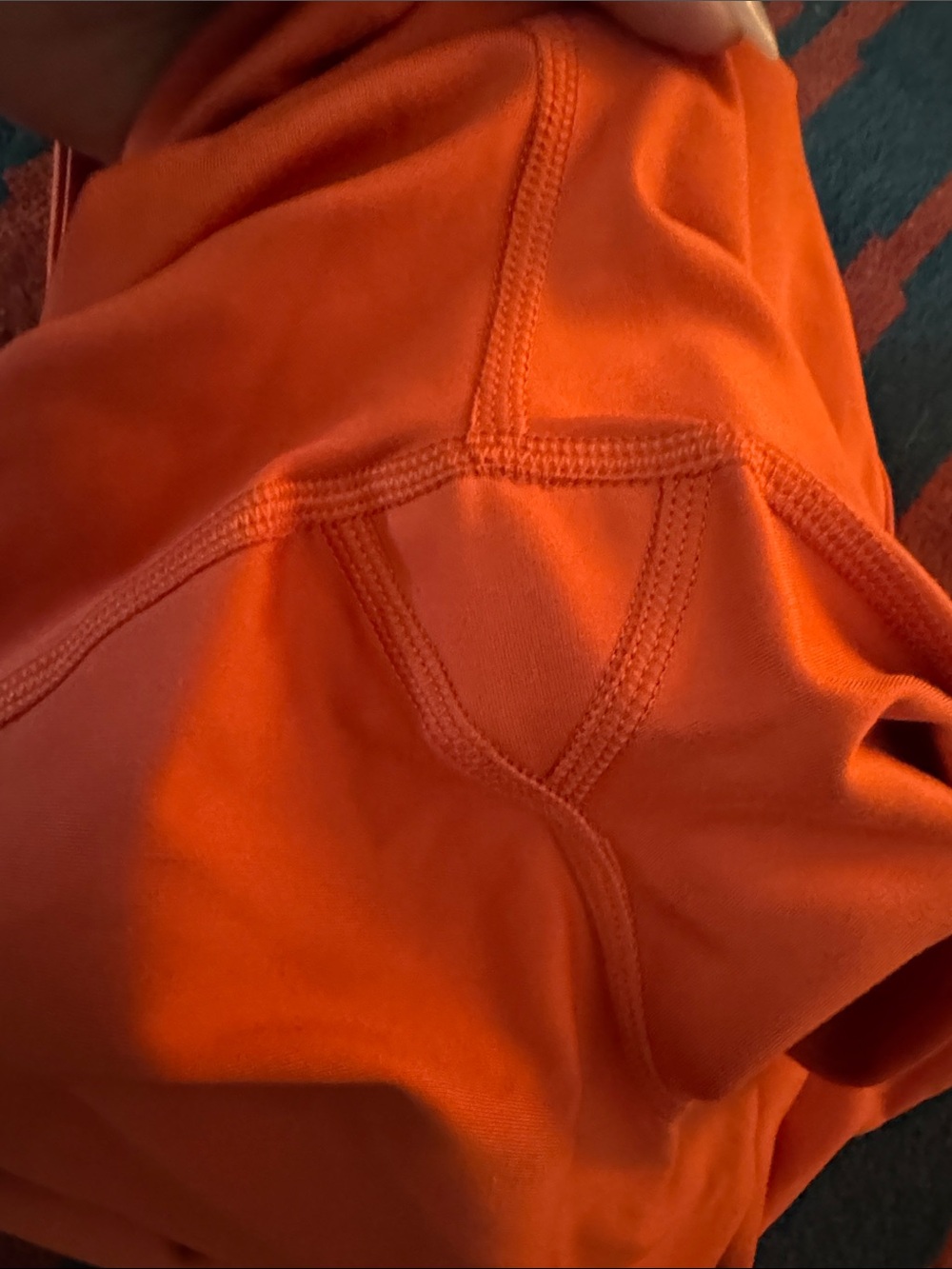 Two pairs girlfriend collective Orange and Plum Leggings - Picture 5 of 13